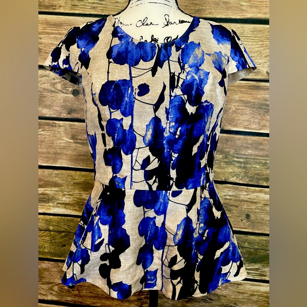 Kensie Peplum Top Size M